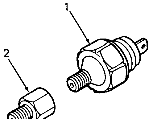 Low Pressure Switch (Model 1872) Diagram and Parts List for 1872 2072-756300-799999-147730100-148720100-148730100-149720100-149730100 Cub Cadet Lawn Tractor